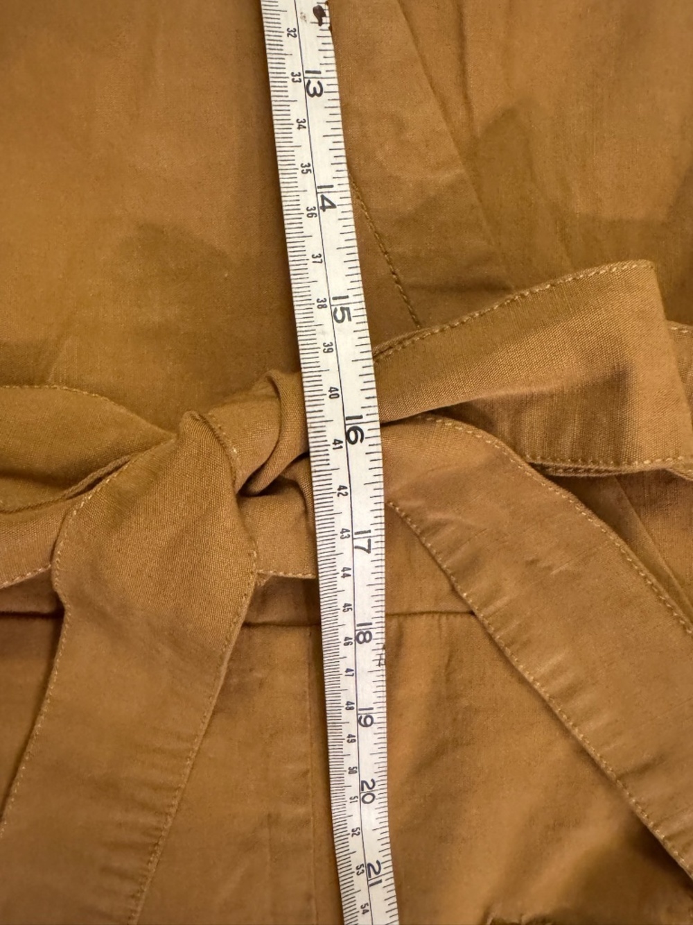 Maeve Anthropologie Faux-Wrap Culotte Jumpsuit Brown Size 10 - Picture 7 of 12